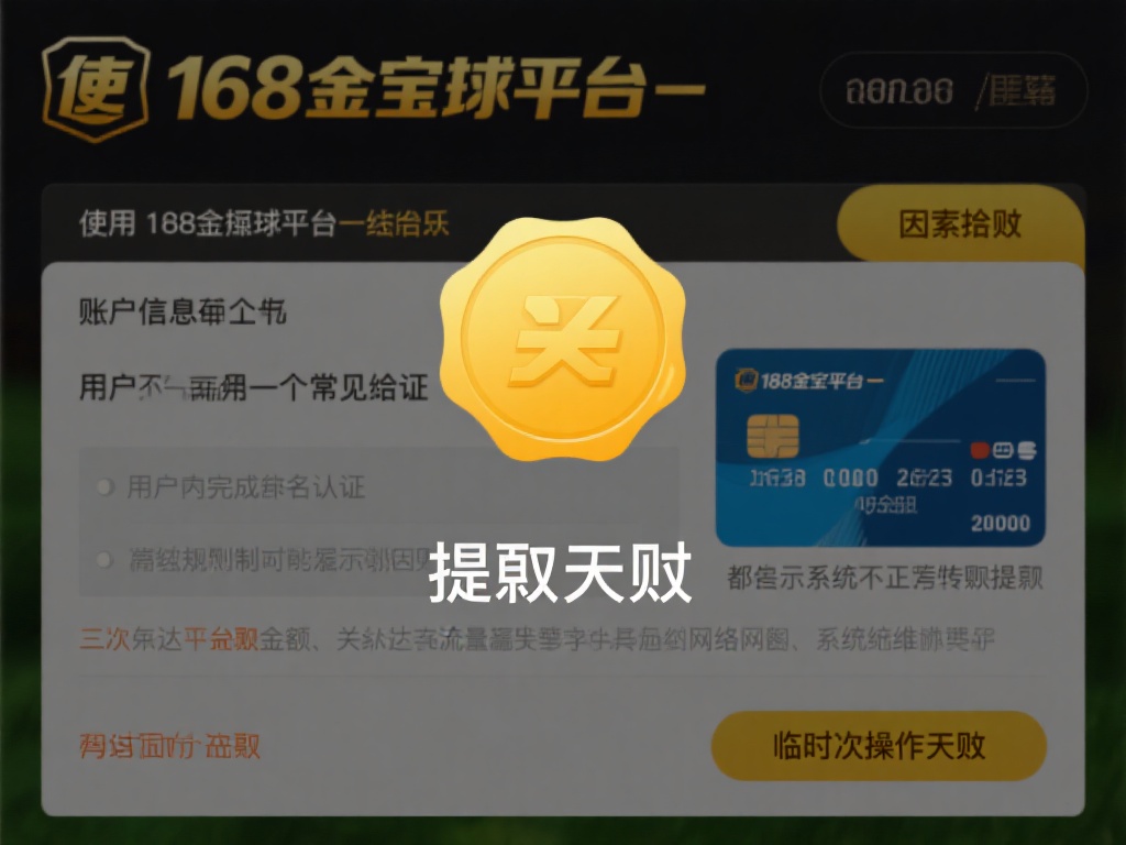 在使用188金宝搏平台时，提现失败往往与多种因素相